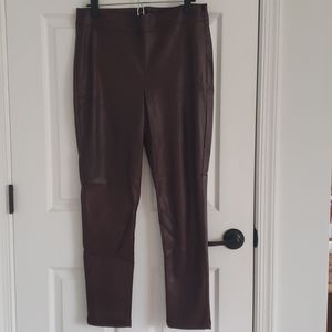 NWT Ann Taylor Leather Leggings